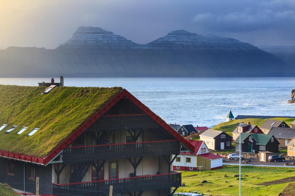 Gjáargarður i Gjógv, 200 meter fra den ikoniske kløft